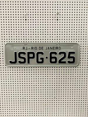 Exclusive Personalized ALUMINUM - Real Brazil Old Gray License Plate - YOUR TEXT • $59.90