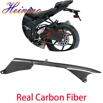 For 2009 - 2023 2024 Ninj ZX-6R ZX636 100% Twill Carbon Fiber Chain Guard Cover • $133.10