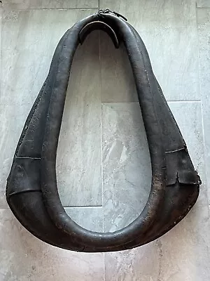 Vintage/Antique Leather Horse Collar 26” X 20” • $45