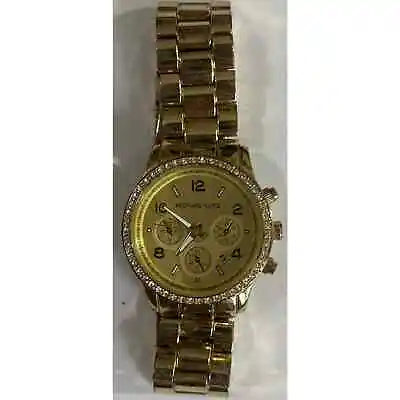 Michael Kors Blair Gold Women Wristwatch Mk5166 USED • $23.86