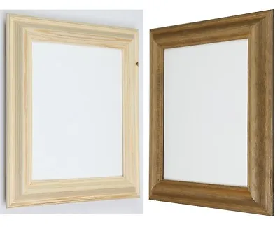 Natural  Antique Pine Wooden Photo Picture Frames Solid Wood Available All Sizes • £22.16