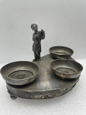 Meriden B Company 954 Asian Chinese Manchu Display Dish Tray (damaged) 1880 Etch • $90