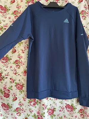 New Without Tags ADIDAS Mans Size Medium Long Sleeve Top ( Running Sport Gym • £15