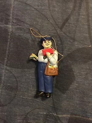 Vintage Christmas Tree Ornament US Mail Mailman • $19.99