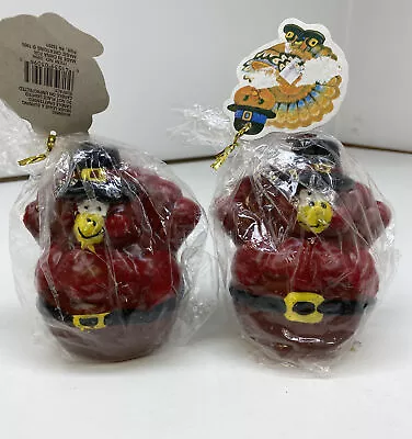 1995 Vintage Magic Creations Turkey Thanksgiving Candles Lot Of 2 • $14.99