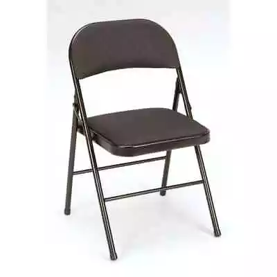 Mainstays Deluxe Fabric Padded Folding Chair Black • $25.48