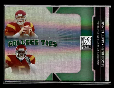 2006 Donruss Elite #CT-8 Matt Leinart/Reggie Bush /1000 College Ties Green • $2.99