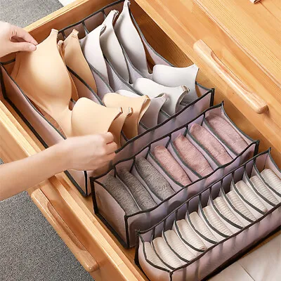 Underwear Storage Bra Sock Organizer Box Closet Organizer Cabinet Drawer Storage • $6.99