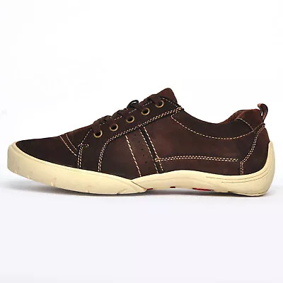 £20.34 • Buy Seafarer Yachtsman Lace Up Mens Casual Leather Fashion Deck Shoes Brown