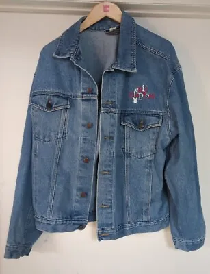 Vintage Eric Clapton Blue Denim Jacket From 90s Tour / Concert Size Xl • $79.99