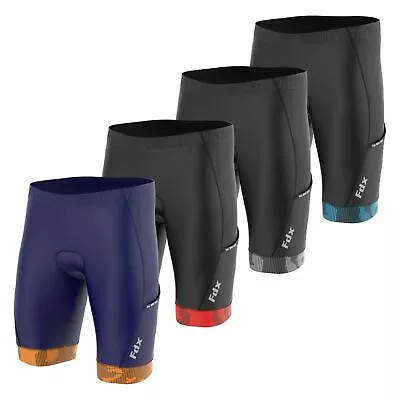 FDX Cycling Shorts With Pockets 3D Anti-Bac Padding All Day Men MTB Bike Shorts  • £7.49