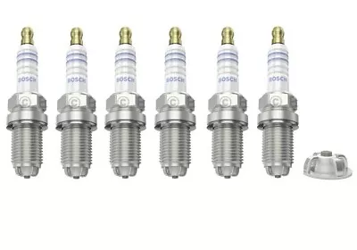 Spark Plugs X 6 Bosch Fits VW VR6 Golf Corrado Passat Transporter Ford Galaxy V6 • $114.46