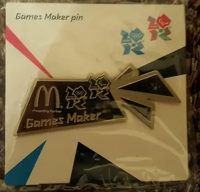 Silver Games Maker Pin London 2012 • £5.99
