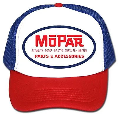MOPAR Parts Retro Vintage Style Trucker CAP HAT 70s 80 Snapback Baseball • $14.95