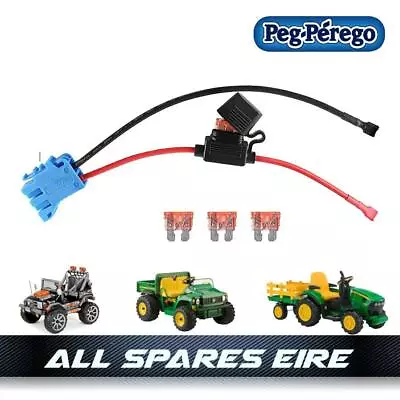 £29.95 • Buy Peg Perego 12 Volt Battery Charger Connector Fits 12 Volt Inc John Deere Gator