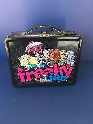 Monster High Freaky Five Tin Lunch Box 2012 3D New • $12.95