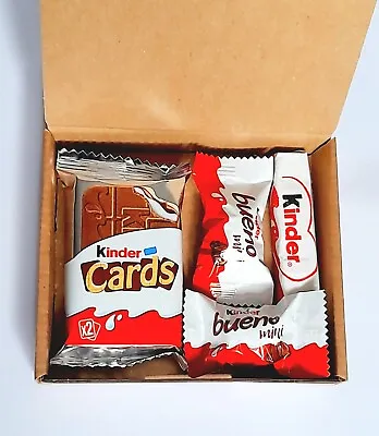 £2.99 • Buy MiNi KINDER Bueno Cards Chocolate Treat Size Bars Kids Birthday Xmas Box Gift UK