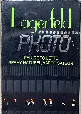 Parfums Lagerfeld Photo EDT Eau De Toilette Vintage 2.0  Fl Oz Batch #346873 • $185