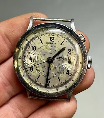 Vintage Ardath Military Pilot Style Telemetre Men’s Chronograph Watch • $9.99