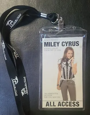 Offical Miley Cyrus Private Concert VIP Pass 2008 - RARE! • $250