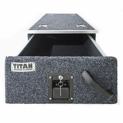 $199 • Buy Titan 900mm Single Rear Drawer Storage Lockable Utes Trays Organizer 4WD SUVs