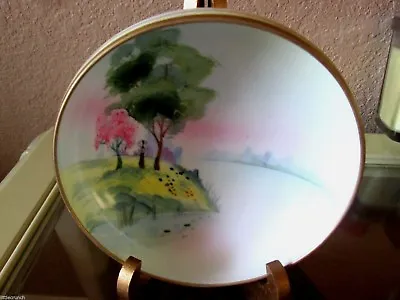 Exquisite Nippon Moriyama Green Marked Porcelain 3 Footed  Bowl Vintage Antique • $40