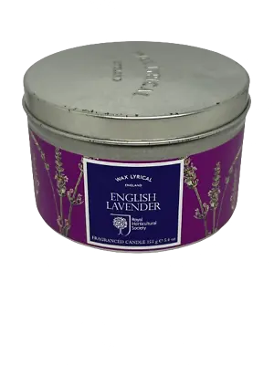 Wax Lyrical Scented Candle Tin Lavender RHS • £14.95