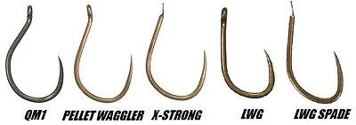 Guru Barbless Hooks *QM1 MWG PELLET WAGGLER LWG X-STRONG CARP*  PAY 1 POST • £2.99