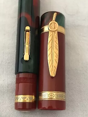 Delta Native American LE Vermeil Fountain Pen 18K EF Nib- New • $1789