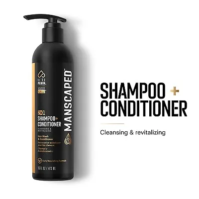 MANSCAPED® Men's UltraPremium 2-In-1 Shampoo & Conditioner (16 Oz Bottle) • $12.99