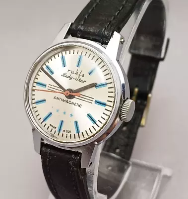 Ruhla Lady Star Antimagnetic Vintage German Mechanical Wristwatch #319 • $53.99