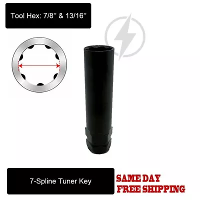 1pc 7-spline Truck Tuner Lug Nut Key Fit 7 Point Lug Nuts With 7/8 13/16 Sockets • $9.99