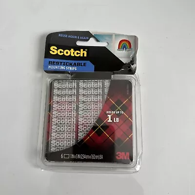 Scotch® Restickable Mounting Tabs 1  X 3  Clear 6/Pack 051141910611 • $6.45