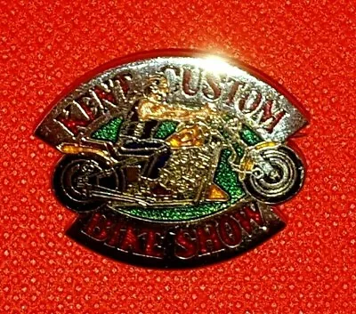 £4 • Buy Hells Angels KENT Custom Bike Show 1994 Pin Badge RED  Font Banner RARE KCBS