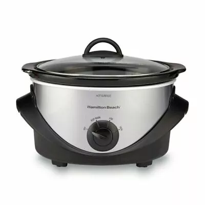 Hamilton Beach 33141 4Qt. Slow Cooker - Silver NIB • $21.95