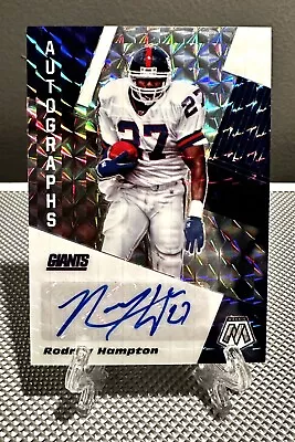 2020 Mosaic RODNEY HAMPTON Auto Legend Autographs Silver Prizm🔥New York Giants • $20