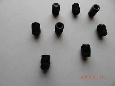 SOCKET SET SCREWS 7/16-20 X 5/8   CUP POINT. BLACK ALLOY.  8 PCS. NEW • $8.98