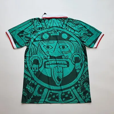 Seleccion Mexica Men's Soccer Jersey Futbol  Green Jersey Mexico Retro • $25