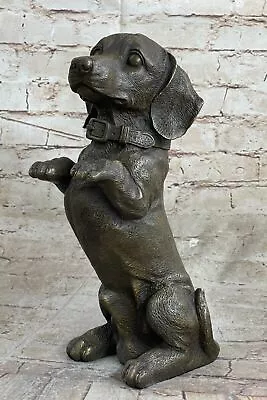 Handmade European Bronze Large Playful Dachshunds Dog Breeder-LEVEL A+ Sculpture • $249