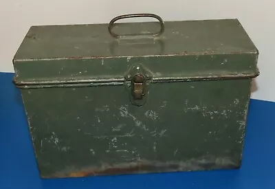 Vintage Metal Utility Box - Possibly Document WWII Document Chest • $25.99