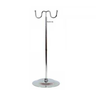 £8.99 • Buy 2 Hooks Adjustable Hand Bag Display Stand Scarf Hat Chrome Retail Shop