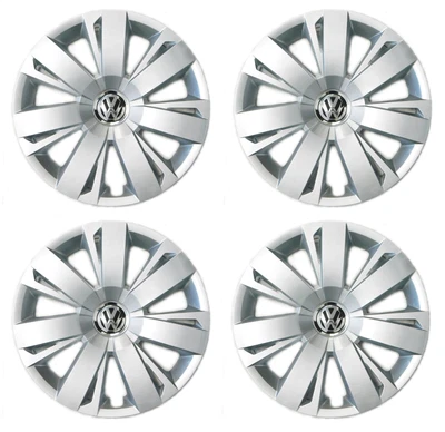 $219.95 • Buy Genuine OEM VW Set 4 Hubcaps Passat Beetle 12-19 Jetta 11-14 Cover Fits 16 Wheel