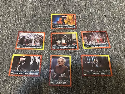 VTG 1992 Topps Batman Returns Lot Of 7 Cards!  Very Nice For Batman Fans! • $0.75