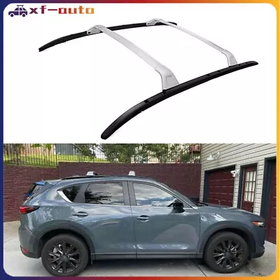 4PCS Roof Rack Rails Cross Bars Fits For Mazda CX-5 CX5 2017-2023 Silver Black • $544.45