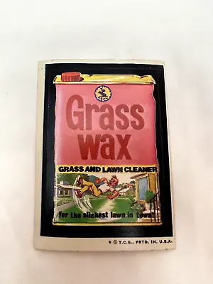 1974 Wacky Packages Wonder Bread Series 2  GRASS WAX   Tan Back *NO RESERVE* • $0.99