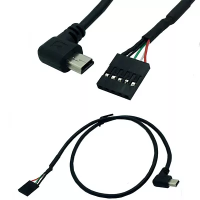 Mini USB 5P Male Angle To 5Pin Female Header PCB Motherboard Cable Cord Adapter • $3.49