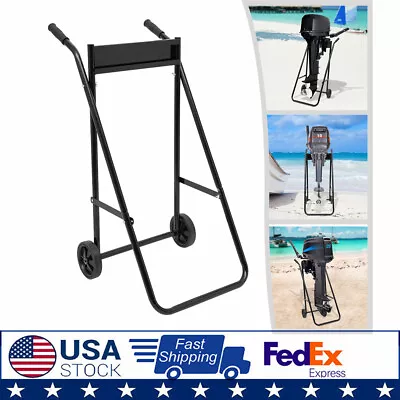Heavy Duty Outboard Boat Motor Stand Carrier Cart Dolly Trolley Transport Cart • $64.60