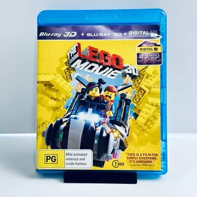 The Lego Movie (3D Blu-Ray 2014) Region B Animation Action Adventure VGC • $9.80