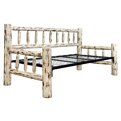 Rustic Log Daybed Amish Made Solid Pine Day Bed Lodge Cabin Furniture • $834.21