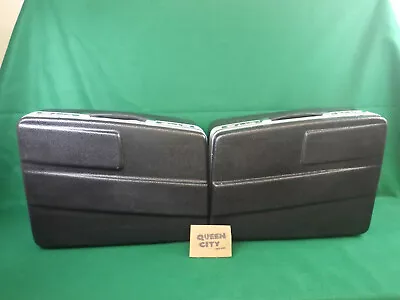 Pair NOS Vintage Hard Motorcycle Luggage/saddle Bags Locking 1970s 1980s Olympic • $89